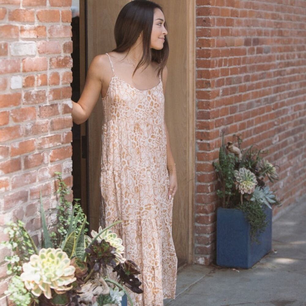 SHOW ME YOUR MUMU CAROLINE MAXI DRESS IN SANDY CHEETAH 178.00 NWT XXL - Picture 7 of 13